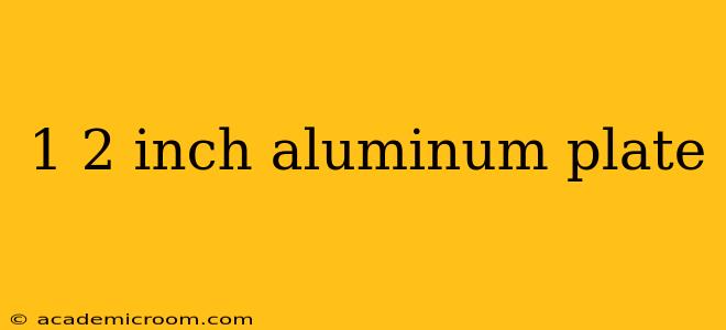 1 2 inch aluminum plate