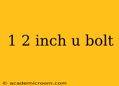 1 2 inch u bolt