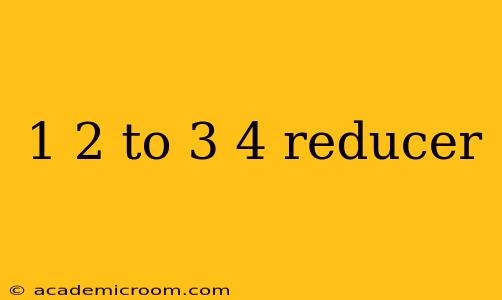 1 2 to 3 4 reducer