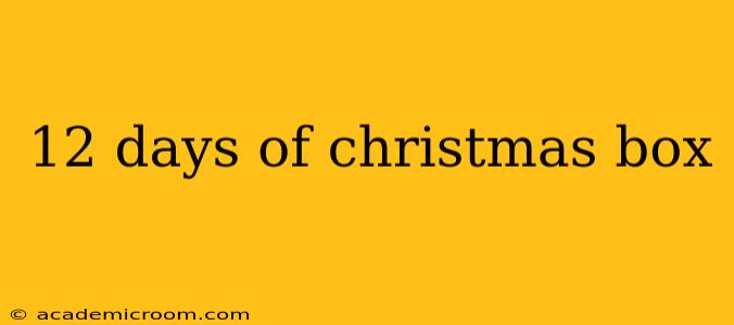 12 days of christmas box