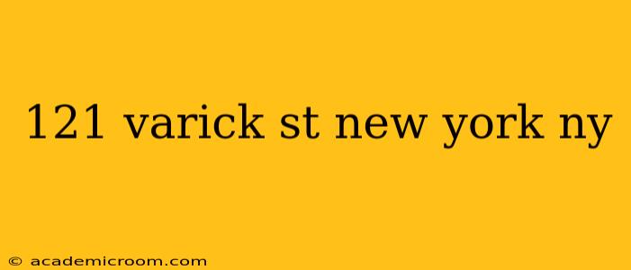 121 varick st new york ny