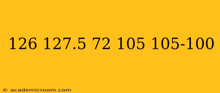 126 127.5 72 105 105-100 126 127.5 72 105 105-100