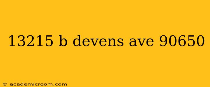13215 b devens ave 90650