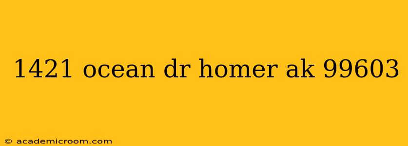 1421 ocean dr homer ak 99603