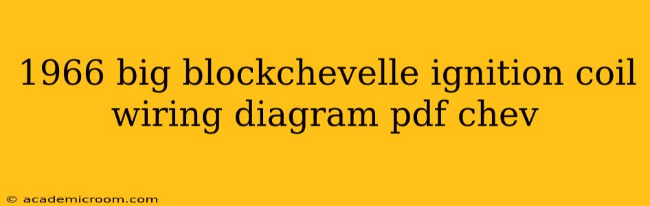 1966 big blockchevelle ignition coil wiring diagram pdf chev