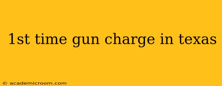1st time gun charge in texas