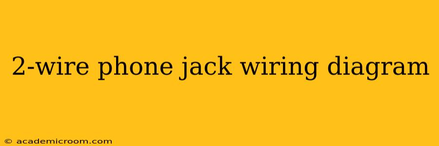 2-wire phone jack wiring diagram