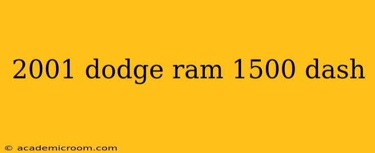 2001 dodge ram 1500 dash