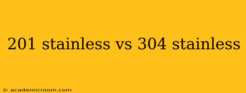 201 stainless vs 304 stainless