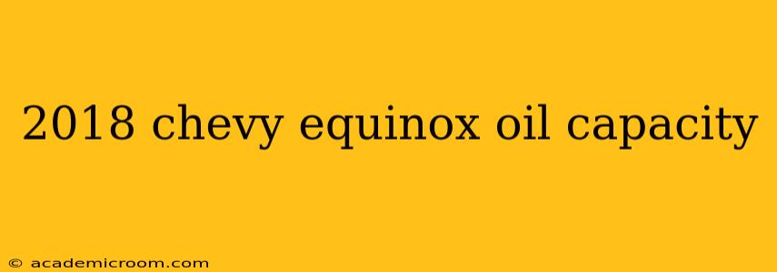 2018 chevy equinox oil capacity