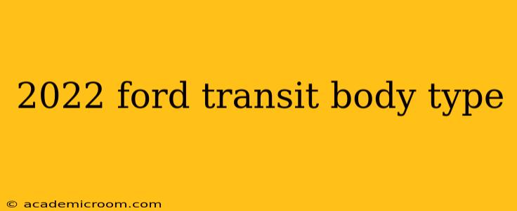 2022 ford transit body type
