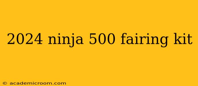 2024 ninja 500 fairing kit