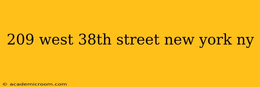 209 west 38th street new york ny