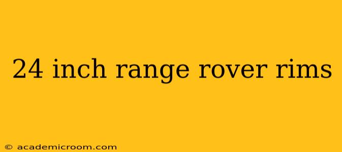 24 inch range rover rims