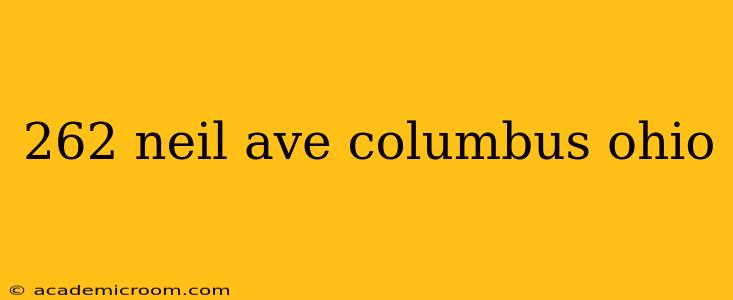 262 neil ave columbus ohio