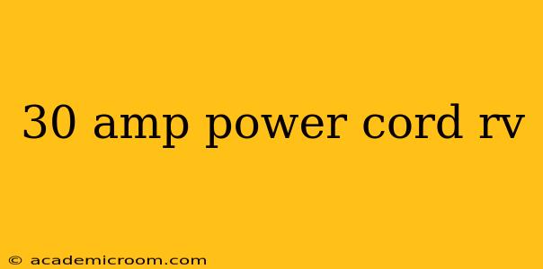 30 amp power cord rv