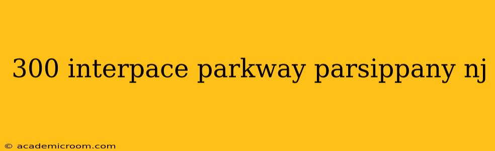 300 interpace parkway parsippany nj