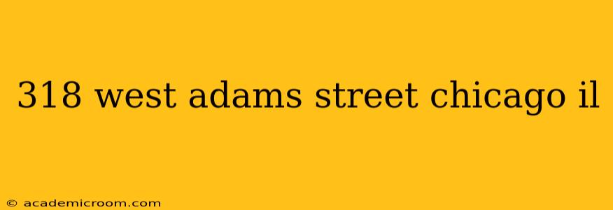 318 west adams street chicago il