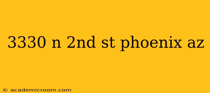 3330 n 2nd st phoenix az