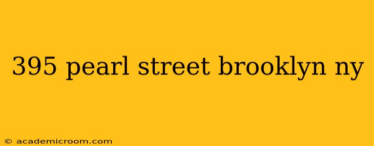 395 pearl street brooklyn ny