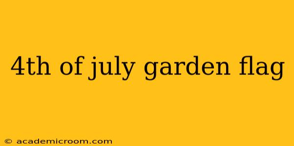 4th of july garden flag