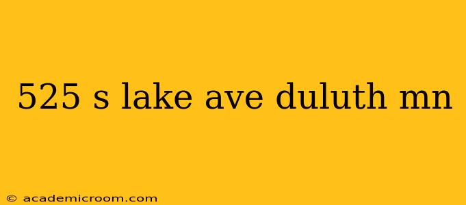 525 s lake ave duluth mn