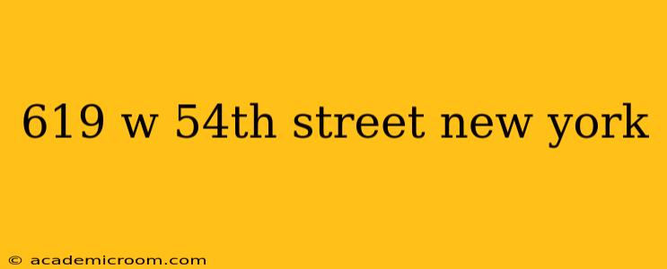 619 w 54th street new york
