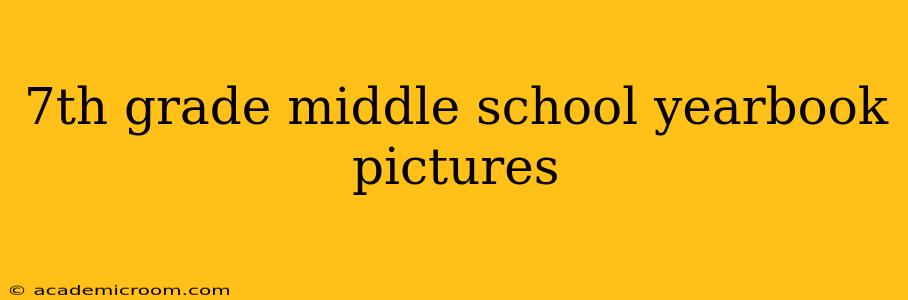 7th grade middle school yearbook pictures