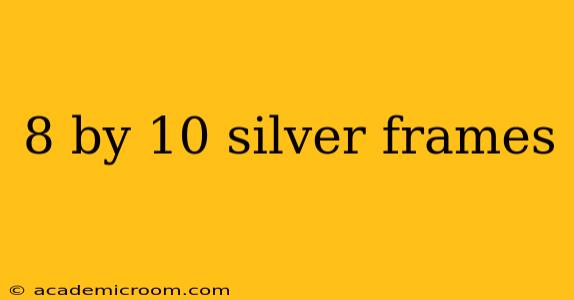 8 by 10 silver frames