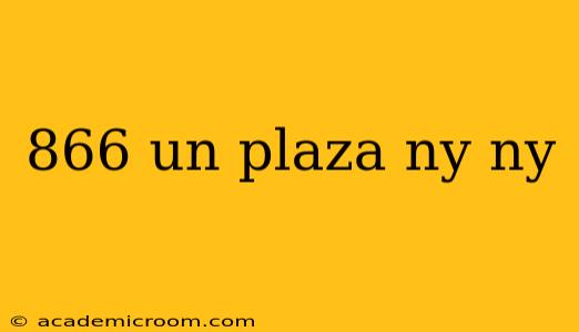 866 un plaza ny ny