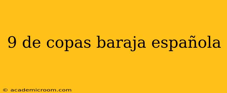 9 de copas baraja española