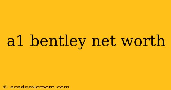 a1 bentley net worth