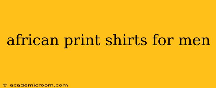 african print shirts for men
