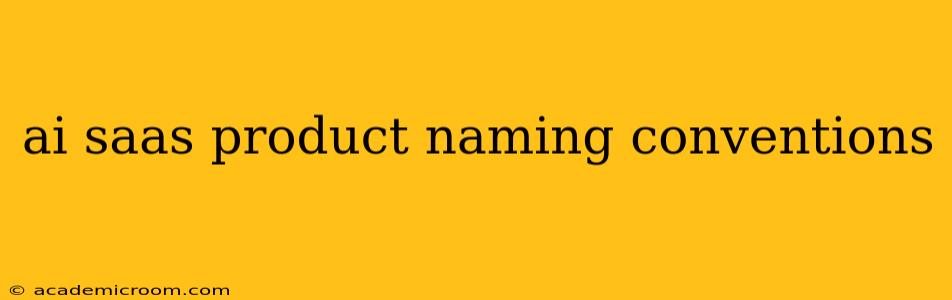 ai saas product naming conventions