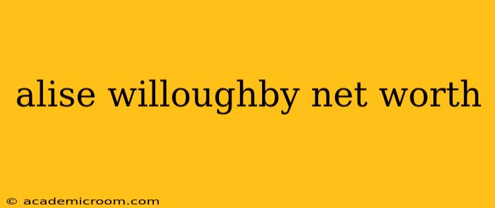 alise willoughby net worth