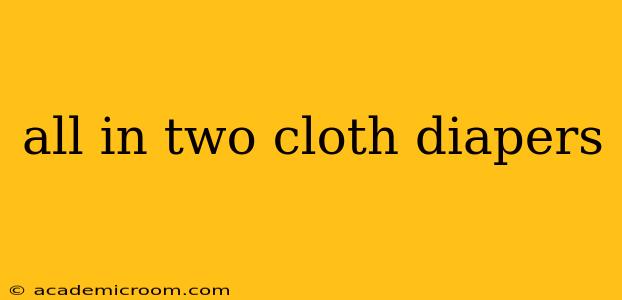 all in two cloth diapers