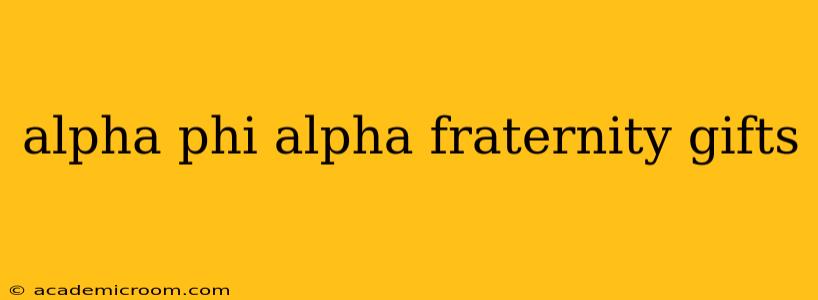 alpha phi alpha fraternity gifts