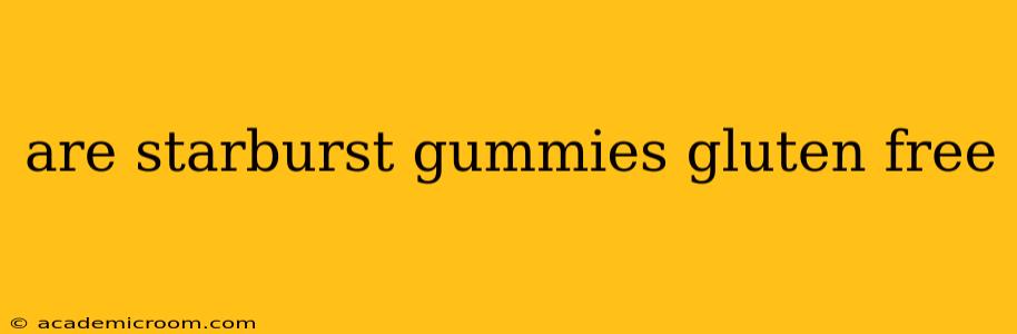 are starburst gummies gluten free