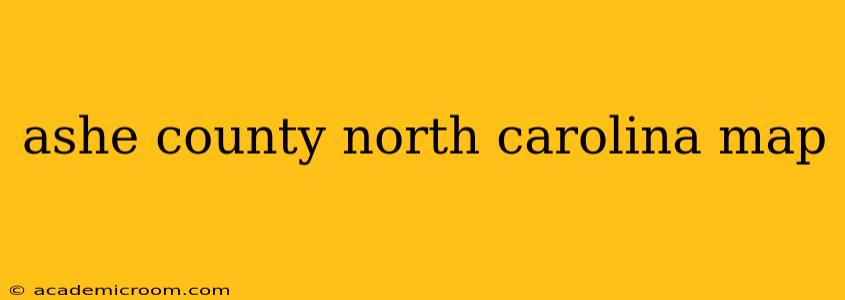 ashe county north carolina map