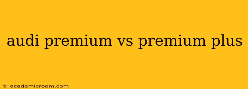 audi premium vs premium plus