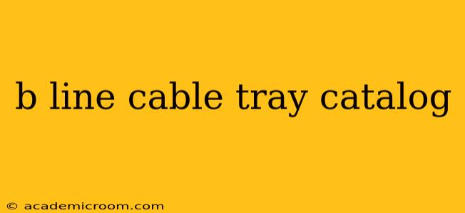 b line cable tray catalog