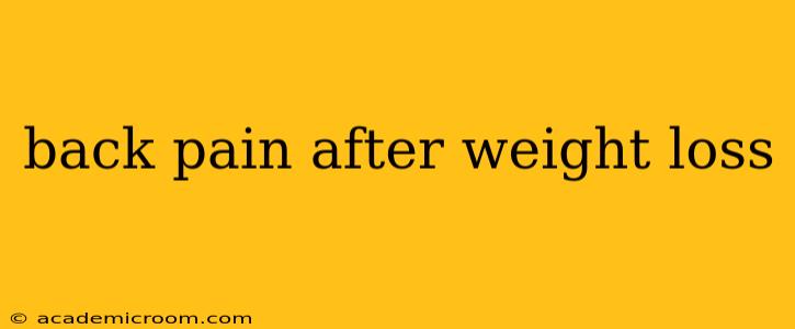 back pain after weight loss