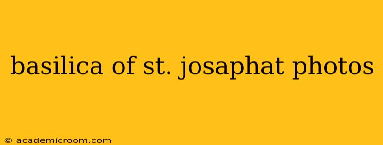 basilica of st. josaphat photos