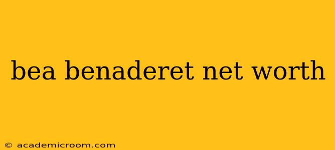 bea benaderet net worth