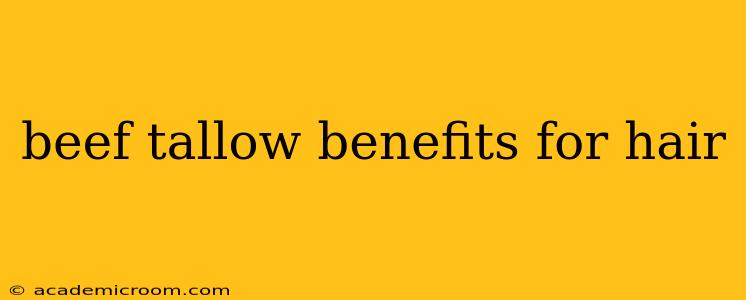 beef tallow benefits for hair