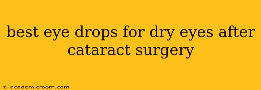 best eye drops for dry eyes after cataract surgery