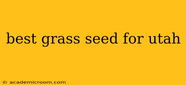 best grass seed for utah