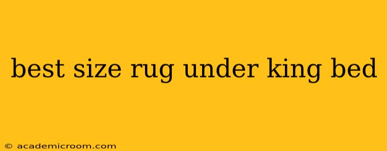 best size rug under king bed