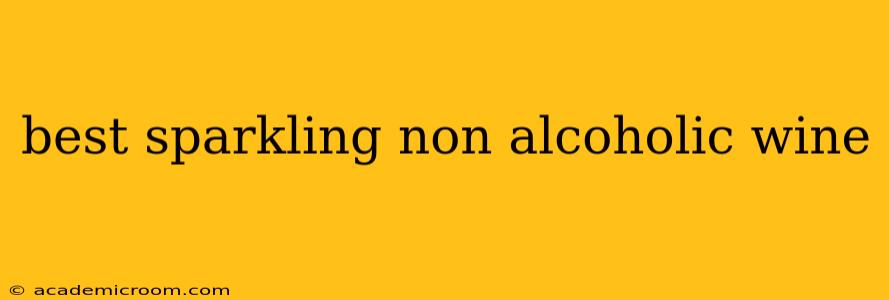 best sparkling non alcoholic wine