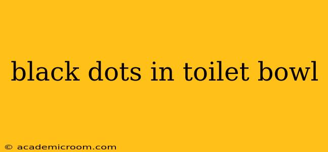 black dots in toilet bowl